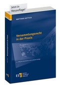 Bild: Versammlungsrecht in der Praxis - Erich Schmidt Verlag