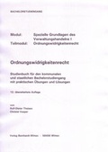 Cover: Ordnungswidrigkeitenrecht - Bernhardt, Horst