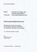 Cover: Ordnungswidrigkeitenrecht - Bernhardt, Horst