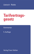 Cover: Tarifvertragsgesetz - Vahlen