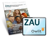 Abbildung von: ZAU - Zeitschrift für Arbeitsrecht im Unternehmen - Fachmedien Otto Schmidt