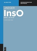 Cover: Insolvenzordnung: InsO - De Gruyter