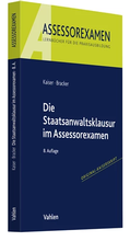 Cover: Die Staatsanwaltsklausur im Assessorexamen - Vahlen