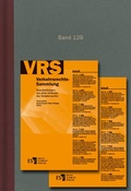Cover: Verkehrsrechts-Sammlung (VRS) Band 129 - Erich Schmidt Verlag