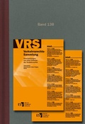 Cover: Verkehrsrechts-Sammlung (VRS) Band 138 - Erich Schmidt Verlag