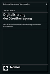 Abbildung von: Digitalisierung der Streitbeilegung - Nomos