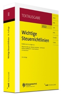 Abbildung von: Wichtige Steuerrichtlinien  - NWB