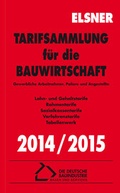 Cover: Tarifsammlung f&uuml;r die Bauwirtschaft 2014/2015 - Otto Elsner Verlag