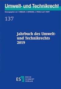 Abbildung von: Jahrbuch des Umwelt- und Technikrechts 2019 - Erich Schmidt Verlag