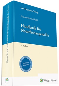 Abbildung von: Handbuch für Notarfachangestellte - Carl Heymanns Verlag