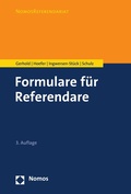 Cover: Formulare f&uuml;r Referendare - Nomos