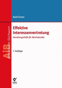Abbildung von: Effektive Interessenvertretung - Bund-Verlag
