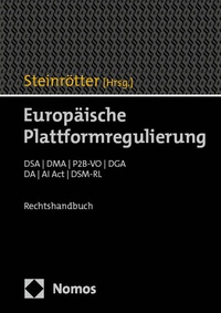 Abbildung von: Europäische Plattformregulierung - Nomos