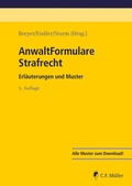 Cover: AnwaltFormulare Strafrecht - C.F. M&uuml;ller