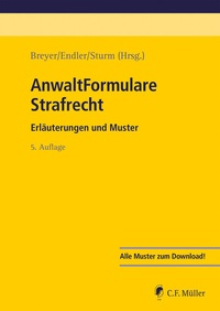 Enlarge image Cover: AnwaltFormulare Strafrecht - C.F. Müller
