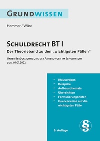 Abbildung von: Grundwissen Schuldrecht BT I - Hemmer-Wüst