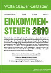 Abbildung von: Einkommensteuer für 2019 - Leitfaden