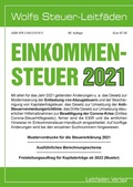 Cover: Einkommensteuer f&uuml;r 2021 - Leitfaden