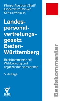 Bild vergrößern Bild: Landespersonalvertretungsgesetz Baden-Württemberg - Bund-Verlag