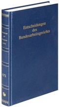 Cover: Entscheidungen des Bundesarbeitsgerichts (BAGE) - Band 173 - Fachmedien Recht und Wirtschaft