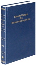 Cover: Entscheidungen des Bundesarbeitsgerichts (BAGE) - Band 174 - Fachmedien Recht und Wirtschaft