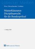 Bild: Musterklausuren Disziplinarrecht f&uuml;r die Bundespolizei - L&uuml;becker Medien Verlag