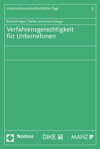 Abbildung von: Verfahrensgerechtigkeit für Unternehmen - Nomos