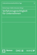 Cover: Verfahrensgerechtigkeit f&uuml;r Unternehmen - Nomos