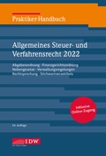 Cover: Praktiker-Handbuch Allgemeines Steuer-und Verfahrensrecht 2022 - IDW