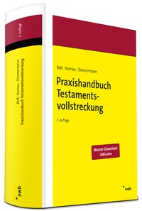 Enlarge image Cover: Praxishandbuch Testamentsvollstreckung - NWB