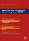 Cover: Der Kurzvortrag in der m&uuml;ndlichen Steuerberaterpr&uuml;fung 2022/2023 - HDS