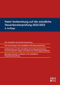 Abbildung von: Paket Vorbereitung auf die mündliche Steuerberaterprüfung 2022/2023 - HDS