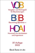 Cover: VOB / BGB / HOAI - dtv