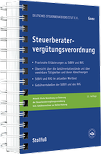Abbildung von: Steuerberatervergütungsverordnung - Stollfuß