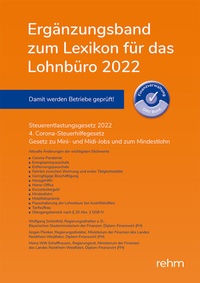 Abbildung von: Ergänzungsband zum Lexikon für das Lohnbüro 2022 - Rehm