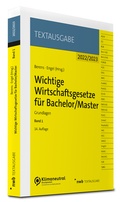 Cover: Wichtige Wirtschaftsgesetze f&uuml;r Bachelor / Master - NWB