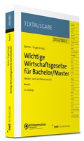 Cover: Wichtige Wirtschaftsgesetze f&uuml;r Bachelor / Master, Band 2 - NWB