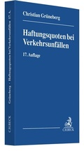 Cover: Haftungsquoten bei Verkehrsunf&auml;llen - C.H.BECK