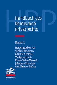 Abbildung von: Handbuch des Römischen Privatrechts - Mohr Siebeck