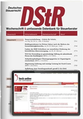 Abbildung von: DStR Deutsches Steuerrecht - C.H.BECK