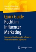 Cover: Quick Guide Recht im Influencer Marketing - Springer Gabler