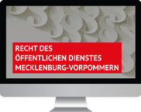 Abbildung von: Recht des öffentlichen Dienstes Mecklenburg-Vorpommern - Walhalla