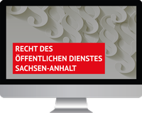 Abbildung von: Recht des öffentlichen Dienstes Sachsen-Anhalt - Walhalla