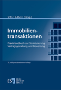 Cover: Immobilientransaktionen - Erich Schmidt Verlag