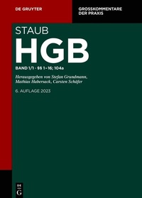 Abbildung von: Handelsgesetzbuch: HGB - Band 1  - De Gruyter