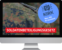 Abbildung von: Soldatenbeteiligungsgesetz - Online - Walhalla