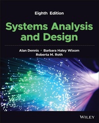 Enlarge image Cover: Systems Analysis and Design, 8th Edition - Wiley