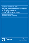 Cover: Inhalts- und Nebenbestimmungen in Genehmigungen von Windenergieanlagen - Nomos