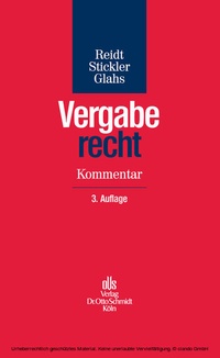 Enlarge image Cover: Vergaberecht - Otto Schmidt Verlag