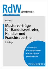 Abbildung von: Musterverträge für Handelsvertreter, Händler und Franchisepartner - Boorberg